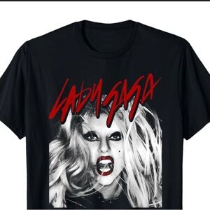 Black Lady Gaga Graphic T-Shirt